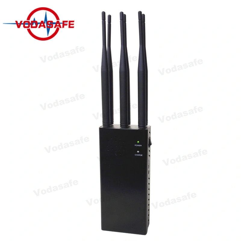 6 Antennas Handheld Military Signal Jammer 2g 3G 4G WiFi GPS Military GPS Jammer