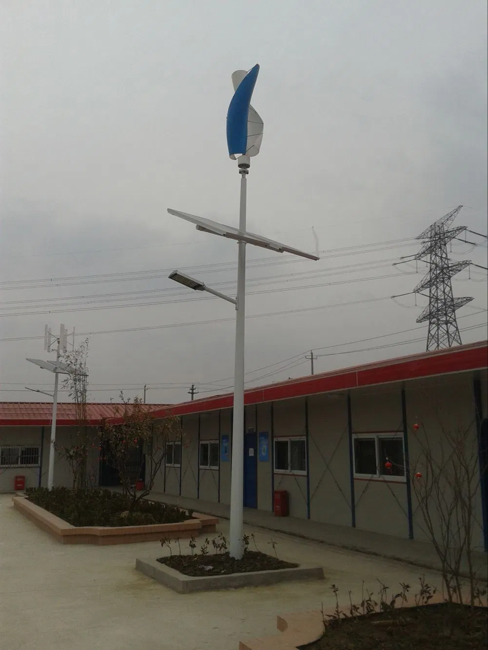 100W Wind Turbine and Solar Street Lamp with WiFi (SHJ-LDS100)